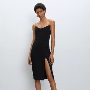BNWT Aritzia Black Berlin Strapless Dress 00
